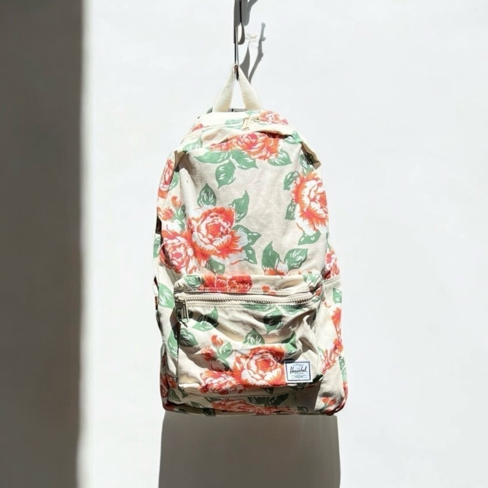 🌻NEW Hershel Vintage Rose Washed Cotton Fabric Daypack Backpack